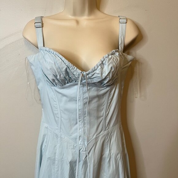 House of CB "Carmen" Baby Blue Dress (M Plus Cup) - Picture 8 of 12